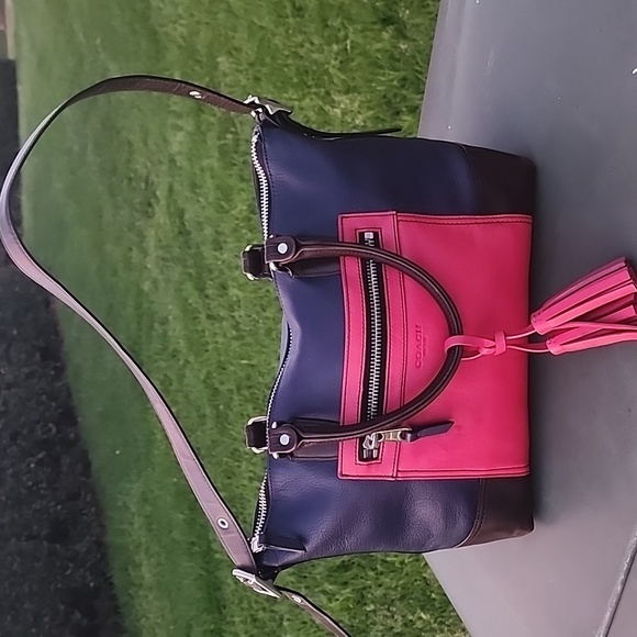COACH Legacy Colorblock Molly' Leather Satchel - Picture 1 of 16